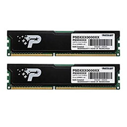 【中古】Patriot Memory DDR3 1600MHz PC4-12800 8GBキット (2 x 4GB) デスクトップ用メモリ ヒートシンク付PSD38G1600KH