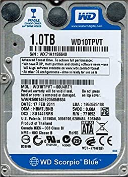 yÁzWestern Digital WD10TPVT-00U4RT1 1TB DCM: HBMTJBNB [sAi]