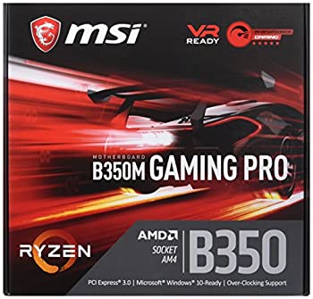 【中古】MSI B350M GAMING PRO M-ATX ゲーミングマザーボード AMD RYZEN対応 socket AM4 MB3906