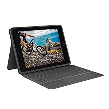 【中古】ロジクール iPad 10.2 インチ 対応 第9世代 第8世代 第7世代 キーボード iK1054BKA グラファイト RUGGED FOLIO 薄型 スマートコネクター対応 キ