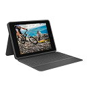 【中古】ロジクール iPad 10.2 インチ 対応 第9世代 第8世代 第7世代 キーボード iK1054BKA グラファイト RUGGED FOLIO 薄型...