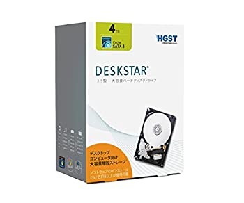 【中古】HGST(エイチ・ジー・エス・ティー) Deskstar 4TB パッケージ版 3.5インチ 32MBキャッシュ coolspin SATA 6Gb/s 【3】 0S03361