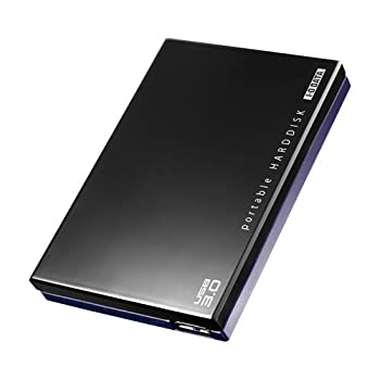 【中古】アイ・オー・データ機器 ポータブルHDD 超高速カクうす ブラック/ブルー1.0T HDPC-UT1.0KB