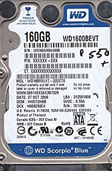 šwd1600bevt-22zct0DCM fhct2hbbWesternǥ160?GB SATA 2.5ϡɥɥ饤