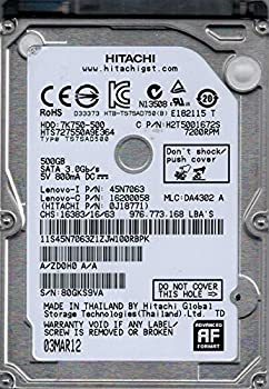 yÁzhts727550?a9e364?P/N : 0j18771?MLC : da4302^CHitachi 500?GB