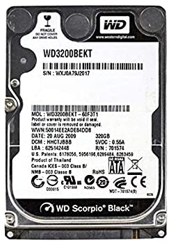 yÁzWestern Digital Wd Scorpio Black Wd3200bekt - Hard Drive - 320 Gb - Sata-300 (wd3200bekt) - [sAi]