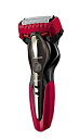 【中古】【未使用】パナソニック ラムダッシュ メンズシェーバー 3枚刃 お風呂剃り可 赤 ES-ST2P-R