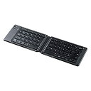 【中古】【未使用】サンワサプライ 折りたたみ式Bluetoothキーボード iOS対応 パンタグラフ 英語配列67キー SKB-BT30BK