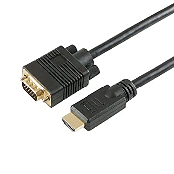 【中古】【未使用】ホーリック HDMI→VGA変換ケーブル 2m HDMIオス to VGAオス HDVG20-114BK