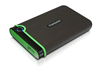 【中古】【未使用】Transcend ポータブルHDD 2TB 耐衝撃 スリムタイプ USB3.1 Gen1 アイロングレー 3 T..