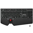 【中古】【未使用】エレコム トラックボール付キーボード ワイヤレス (レシーバー付属) プレミアムメンブレン キー割り当て リストレスト ブラック TK-TB0...