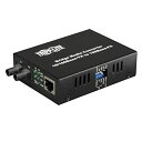 【中古】【未使用】Tripp Lite Fiber Optic 10/100BastT to 100BaseFX-ST Multimode Media Converter 2km 1310nm - Fiber media converter - Ethernet%カンマ% Fast Et