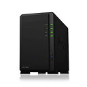 【中古】【未使用】Synology NASキット 2ベイ DS218play クアッドコアCPU 1GBメモリ搭載 ミドルライトユーザー向け 国内品 電話サポート対応品 DiskStati