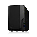 【中古】【未使用】Synology NASキット 2ベイ DS218 クアッドコアCPU 2GBメモリ搭載 ミドルライトユーザー向け 国内品 電話サポート対応品 DiskStation