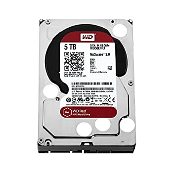 【中古】【未使用】WD HDD 内蔵ハードディスク 3.5インチ 5TB WD Red NAS用 WD50EFRX 5400rpm 3
