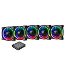 【中古】Thermaltake Riing Plus 12 RGB Radiator Fan TT Premium Edition -5Pack- ケースファン FN1088CL-F054-PL12SW-A