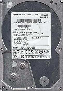 【中古】HDS723020BLA642、PN 0F16980、MLC MNR6P0、Hitachi 2TB SATA 3.5ハードドライブ