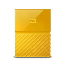 【中古】WD ポータブルHDD 4TB USB3.0 イエロー 暗号化 パスワード保護 3 My Passport WDBYFT0040BYL-WESN(2)