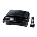 【中古】BROTHER A4インクジェットFAX複合機 PRIVIO デジタル子機1台/黒モデル MFC-J980DN-B