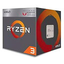 【中古】AMD Ryzen 3 2200g クアッドコア (4コア) 3.50 Ghz プロセッサー - Socket Am4 - 小売パック - 2 Mb - 4 Mb Ca