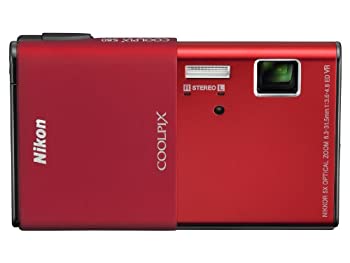 【中古】Nikon デジタルカメラ COOLPIX S80 カーディナルレッド S80RD 1410万画素 光学5倍ズーム 3.5型タッチパネル液晶 16.5mm薄型ボディ