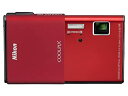 【中古】Nikon デジタルカメラ COOLPIX S80 カーディナルレッド S80RD 1410万画素 光学5倍ズーム 3.5型タッチパネル液晶 16.5mm薄型ボディ