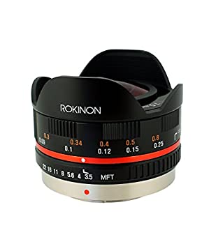 【中古】Rokinon FE75MFT-B 7.5mm F3.5 UMC 魚眼レンズ マイクロフォーサーズ (オリンパスペンとパナソニック) ブラック