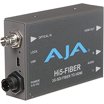 【中古】AJA Hi5-Fiber HD/SD-SDI オーバーファイバー - HDMI ビデオおよびオーディオコンバーター
