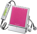 【中古】KENWOOD ケンウッド DMC-S33-P(ピンク) ポータブルMDプレーヤー MDLP対応 (MD再生専用機/MDウォークマン)