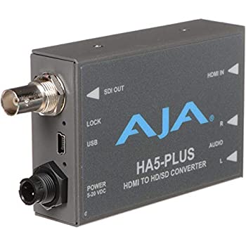 【中古】AJA HDMI→3G-SDI ミニコンバーター 8Ch HDMI埋め込みオーディオ対応 HA5-Plus