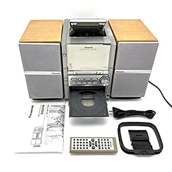 【中古】Panasonic パナソニック SC-PM77MD-S シルバー MDステレオシステム (MD/CD/カセットコンポ) (本体SA-PM77MDとスピ...