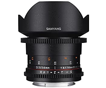 【中古】サムヤン SAMYANG 14mm T3.1 VDSLR ED AS IF UMC VERSION II シネレンズ Nikon ニコン 用 [並行輸入品]