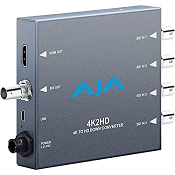 【中古】AJA 4K2HD 4K/UHD - HD-SDI および HDMI ダウンコンバーター