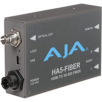 【中古】AJA HA5-Fiber HDMI to 3G-SDI ファイバービデオおよびオーディオコンバーター