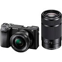 【中古】ソニー ミラーレス一眼 α6400 ダブルズームレンズキット SELP1650 F3.5-5.6+SEL55210 F4.5-6.3 SEL55210 ...