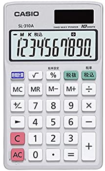 【中古】カシオ パーソナル電卓 時間・税計算 手帳タイプ 10桁 SL-310A-N 【中古】カシオ パーソナル電卓 時間・税計算 手帳タイプ 10桁 SL-310A-N