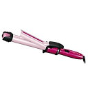 【中古】テスコム ione マイナスイオンスチームヘアーアイロン 26mm ピンク IPM1626-P