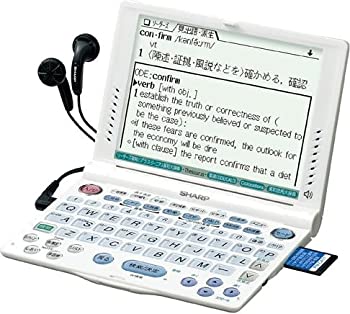 【中古】シャープ 電子辞書 PW-V8900 (21コンテンツ%カンマ% 英語モデル%カンマ% 音声対応%カンマ% コ..