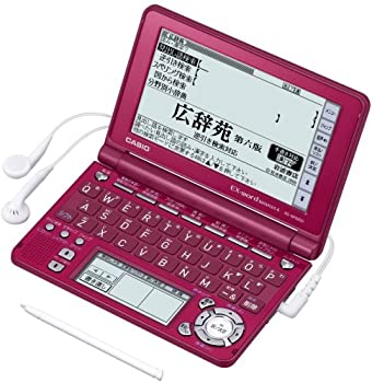 【中古】CASIO Ex-word 電子辞書 XD-SF6200RD レッド 音声対応 100コンテンツ 多辞書総合モデル 5.3型液晶クイックパレット付【メーカー名】CASIO(カシオ)【メーカー型番】XD-SF6200RD【ブランド名】CASIO(カシオ)【商品説明】CASIO Ex-word 電子辞書 XD-SF6200RD レッド 音声対応 100コンテンツ 多辞書総合モデル 5.3型液晶クイックパレット付映像商品などにimportと記載のある商品に関してはご使用中の機種では使用できないこともございますので予めご確認の上お買い求めください。 付属品については商品タイトルに記載がない場合がありますので、ご不明な場合はメッセージにてお問い合わせください。 画像はイメージ写真ですので画像の通りではないこともございます。また、中古品の場合、中古という特性上、使用に影響の無い程度の使用感、経年劣化、キズや汚れがある場合がございますのでご了承の上お買い求めくださいませ。ビデオデッキ、各プレーヤーなどリモコンなど付属してない場合もございます。 中古品は商品名に『初回』『限定』『○○付き』等の記載があっても付属品、特典、ダウンロードコードなどは無い場合もございます。 中古品の場合、基本的に説明書・外箱・ドライバーインストール用のCD-ROMはついておりません。 当店では初期不良に限り、商品到着から7日間は返品を受付けております。 ご注文からお届けまで ご注文⇒ご注文は24時間受け付けております。 注文確認⇒当店より注文確認メールを送信いたします。 入金確認⇒決済の承認が完了した翌日より、お届けまで3営業日〜10営業日前後とお考え下さい。 ※在庫切れの場合はご連絡させて頂きます。 出荷⇒配送準備が整い次第、出荷致します。配送業者、追跡番号等の詳細をメール送信致します。 ※離島、北海道、九州、沖縄は遅れる場合がございます。予めご了承下さい。 ※ご注文後、当店より確認のメールをする場合がございます。期日までにご返信が無い場合キャンセルとなりますので予めご了承くださいませ。 ※当店ではお客様とのやりとりを正確に記録する為、電話での対応はしておりません。メッセージにてご連絡くださいませ。