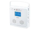 【中古】【未使用】コイズミ CDラジオ AM/FM ワイドFM対応 アラーム機能 持ち運び コンパクト ホワイト SAD-4707/W(2)