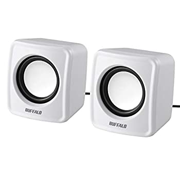 【中古】【未使用】BUFFALO(バッファロー) BSSP108UWH PC用スピーカー USB電源コンパクトサイズ ホワイト