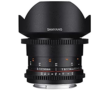 【中古】【未使用】サムヤン SAMYANG 14mm T3.1 VDSLR ED AS IF UMC VERSION II シネレンズ Nikon ニコン 用 [並行輸入品]