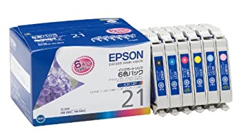 【中古】【未使用】EPSON IC6CL21 純正インクカートリッジ 6色セット