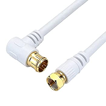 【中古】【未使用】HORIC アンテナケーブル S-4C-FB同軸 3.0m ホワイト BS/CS/地デジ/4K8K放送対応 F型差込式/ネジ式コネクタ L字/ストレートタイプ HAT30-921LS