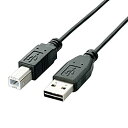 【中古】【未使用】エレコム USBケーブル 【B】 USB2.0 (USB A オス to USB B オス) リバーシブルコネクタ 2m ブラック U2C-D...