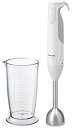 【中古】【未使用】パナソニック ハンドブレンダー 4枚刃 1台2役(混ぜる/つぶす)誤使用防止設計 レシピブック付 ホワイト MX-S102-W