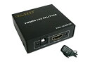 【中古】【未使用】ViewHD 2 Port 1x2 Powered HDMI Mini Splitter for 1080P 3D VHD-1X2MN3D by ViewHD 並行輸入品