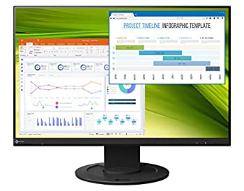 【中古】【未使用】EIZO 22.5型フレームレスモニターFlexScan EV2360-BK(1920×1200/アンチグレアIPS/疲れ目軽減/ブラック/5