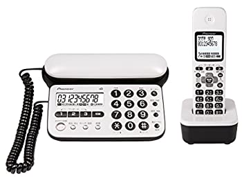 【中古】パイオニア TF-SD15S デジタルコードレス電話機 子機1台付き/迷惑電話防止 ピュアホワイト TF-SD15S-PW