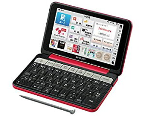 【中古】シャープ カラ—電子辞書 Brain 高校生モデル レッド系 PW-SH4-R